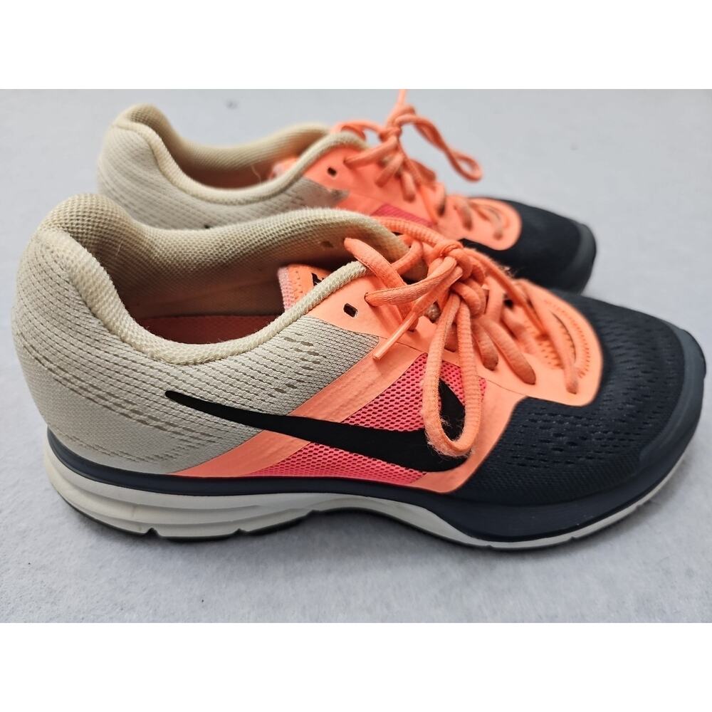 Nike Pegasus 30 Womens Size 9.5 Running Shoes Gray Coral Pink Athletic Sneakers
